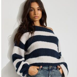 Garage - Oversized Boat Neck Sweater